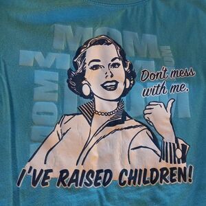 Mother's Day Blue 3X Cotton Short Sleeve T-shirt Cottagecore Grandmacore